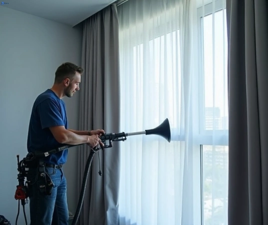 Professional commercial curtain cleaning process equipment Matty Curtain Cleaning kingsgrove-nsw