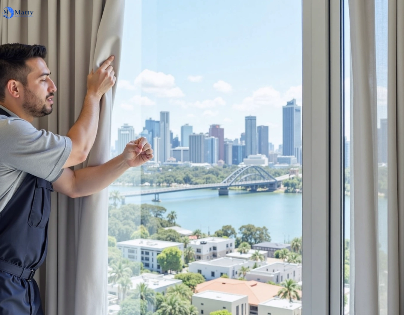 Professional curtain steam cleaning service kingsgrove-nsw QLD by Matty Curtain Cleaning